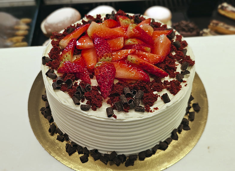 Tarta Tarta Red Velvet con Fresas SanchoPan Las Retamas Alcorcón