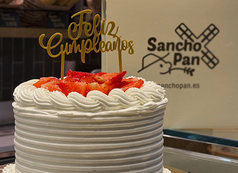 Tarta de Fresas con Nata SanchoPan Las Retamas Alcorcón