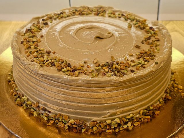 Tarta de Pistacho SanchoPan Las Retamas Alcorcón