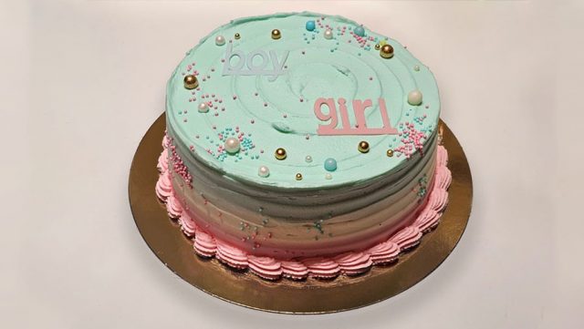 Tarta de revelación de sexo SanchoPan Las Retamas Alcorcón