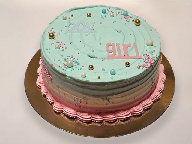 Tarta de revelación de sexo SanchoPan Las Retamas Alcorcón