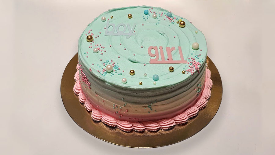 Tarta de revelación de sexo SanchoPan Las Retamas Alcorcón