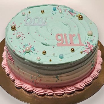 Tarta de revelación de sexo en SanchoPan Las Retamas Alcorcón