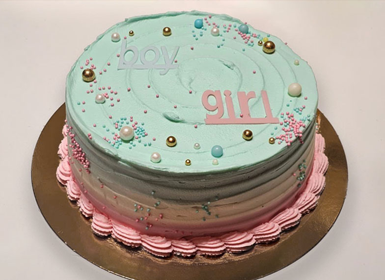 Tarta de revelación de sexo en SanchoPan Las Retamas Alcorcón